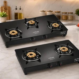 Livpure Majestik Glass Top Gas Stove
